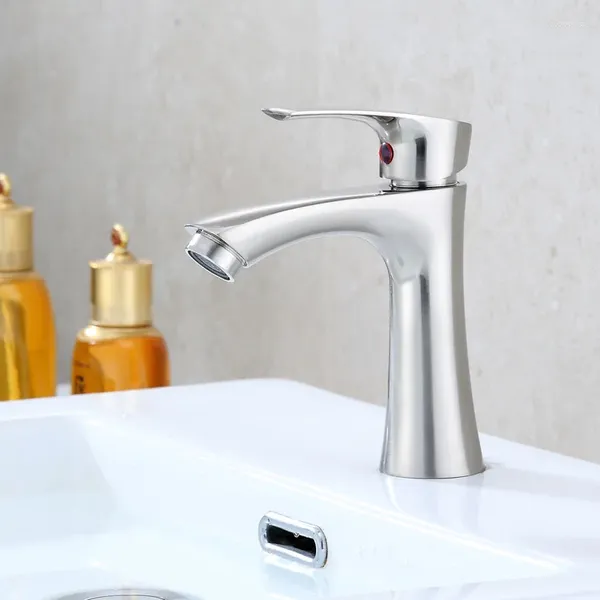 Bad Waschbecken Wasserhähnen Luxusmöbel Eins kaltes Waschbecken Tap Waschschrank Schönheit Gesundheit Home Smart Küchenartikel Silber Silber