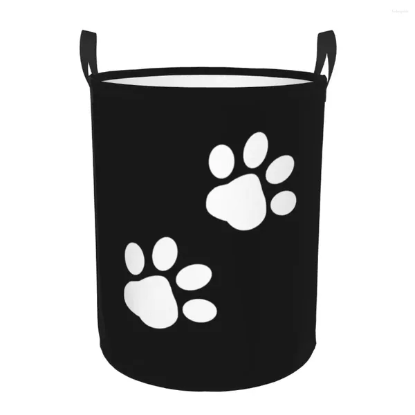 Bolsas de lavanderia Pattern cão cesto grande cesto de armazenamento de animais de estimação Organizador de brinquedos infantis infantis