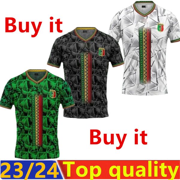 Mali Soccer Jersey 2023 2024 Africa Cup of Mali Football Shirt Versione Doucoure Camara Marega 3204