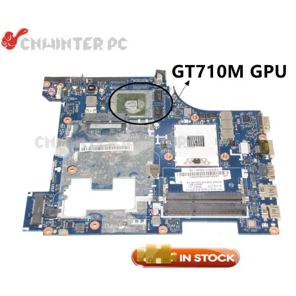 Placa -mãe Nokotion qiwg6 la7988p placa principal para a placa -mãe laptop Lenovo G580 90002355 HM76 DDR3 GT710M