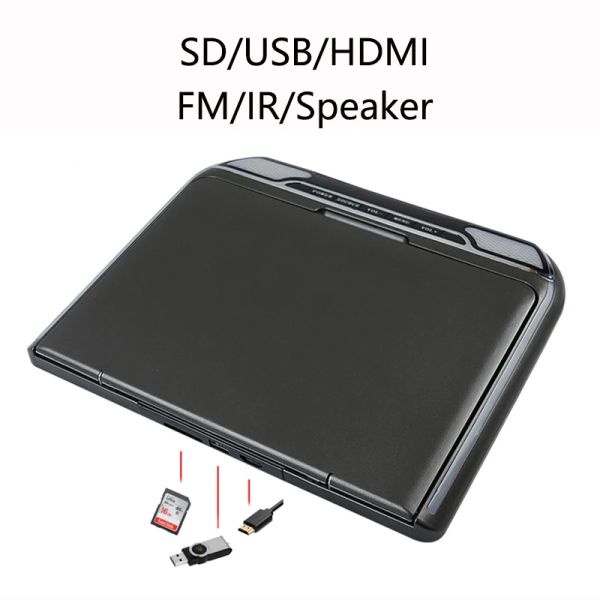 Schermata HD da 11,1 pollici di video per auto 1080p Auto Auto Supporto per tetto TV Visualizza lancio giù per l'auto Monitor Auto FM HDMI Mirror Link