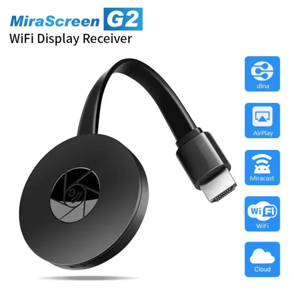 Caixa Miracast Android dongle mirascreen wifi hdmicompatible Airplay TV Stick Receptor de exibição sem fio 1080p Adaptador de transmissão de mídia