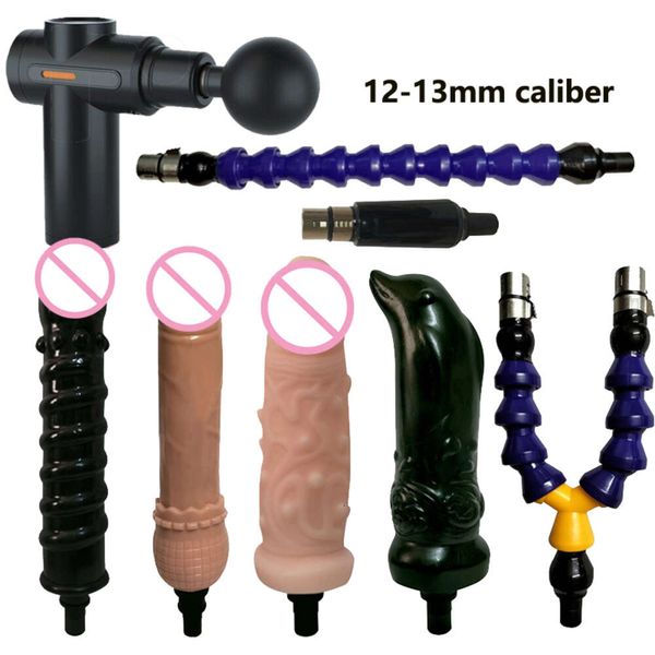 FASCIA MUSCURS Muscle Gun Axticula Dildos anal e Extensão Brinquedo Sexy para mulheres (calibre de 12 a 13 mm)