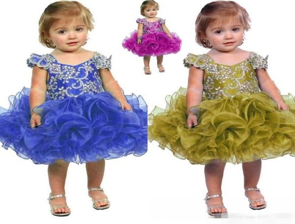 Abiti da ragazza di fiori per bambina 2019 bambina bambino abito da spettacolo di compleanno per bambini in breve tempo arruffato abito da ballo in moda tutu8041761