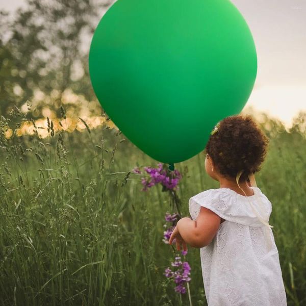 Balloon della decorazione per feste grandi lattice per le forniture di compleanno per matrimoni PO Le palline verdi hanno un'elasticità naturale