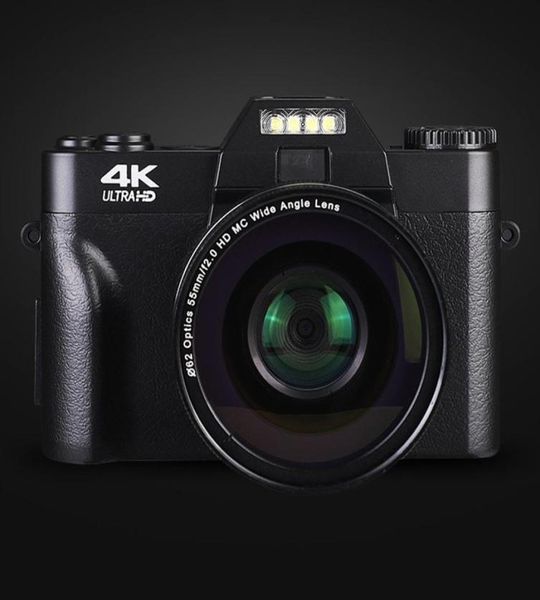 4K HD Digitalkameras HalfdSLR Professional mit 16 -facher Weitwinkelobjektivmakro mit WLAN -Timelapse -Shooting7689662