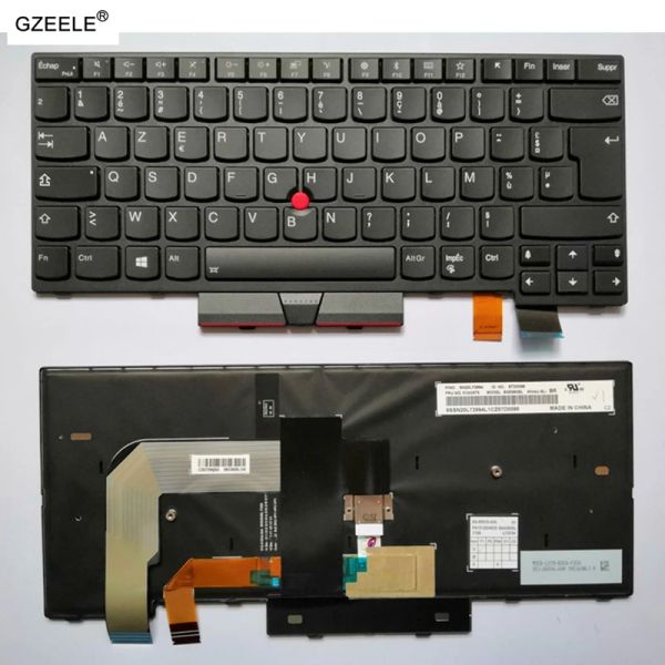 Клавиатуры французская азертистная клавиатура для Lenovo ThinkPad A475 T470 T480 01AX364 01AX405 01AX446 SN20L72726 PK1312D1A00 PK1312D2A00 FR