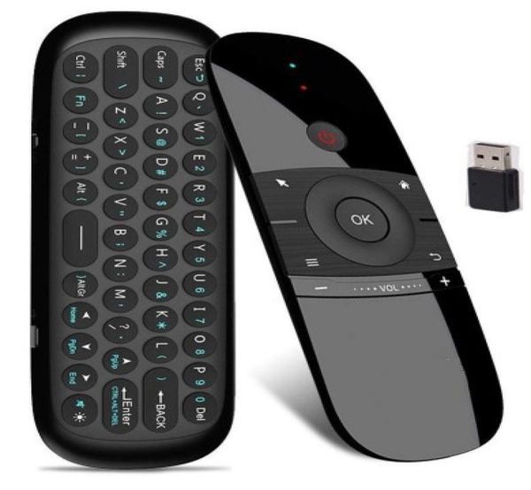 W1 English Version 24GHz Wireless Keyboard Mini Fly Air Maus mit IR -Lernfunktion für TV -Box Computer X96 Mini H969069023