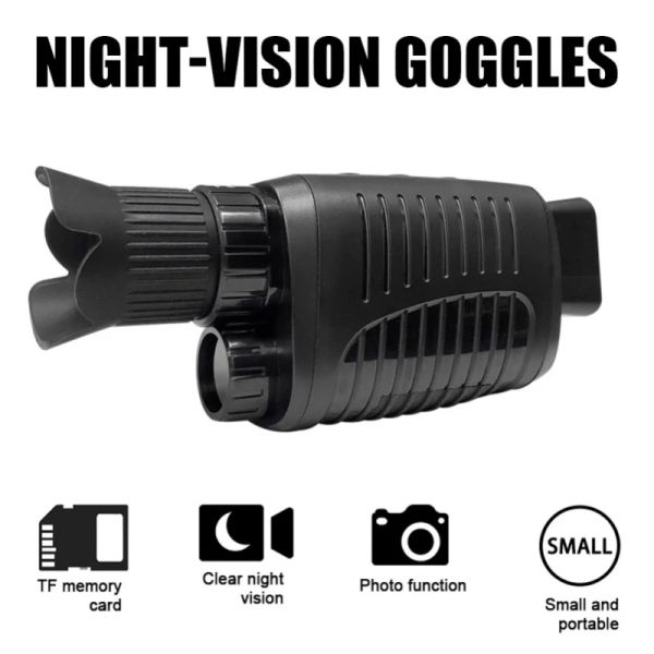 Adattatori 1080p HD NightVision Dispositivo NightVision Monocular Vision Telescope digitale per esterni con dualuso notturno di giorno per la caccia