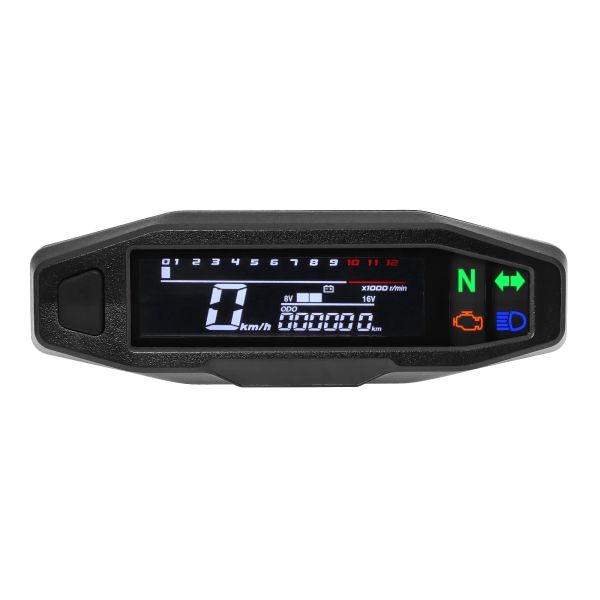 Mini Universal Drehzahlmotorradmesser Tachometer LCD Digital Tachometermesser Elektromotorbike Geschwindigkeitsmessmoto -Zubehör
