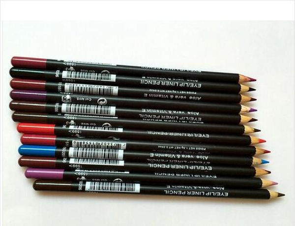 Gute Qualität am niedrigsten Verkauf guter neuer Eyeliner Lipliner Bleistift zwölf verschiedene Farben9174921