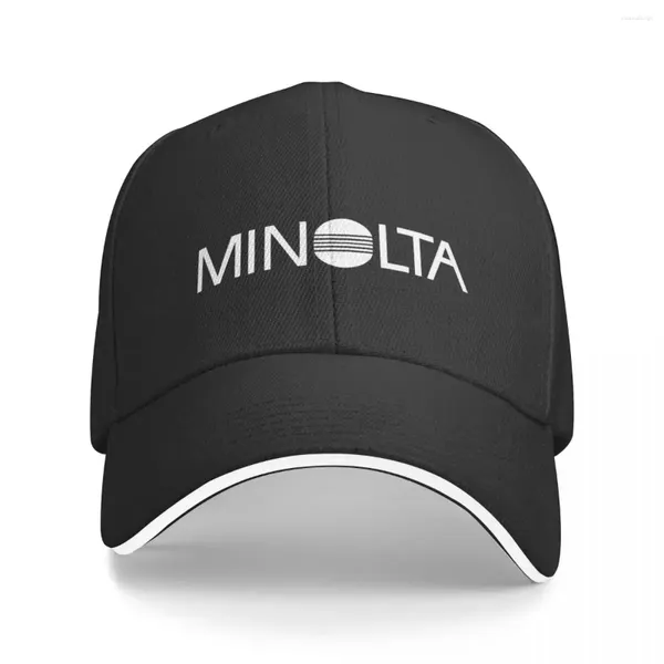 Ball Caps Minolta Retro Logo Film Camera da 35 mm Cap da baseball Snapback Fashion Women Men's