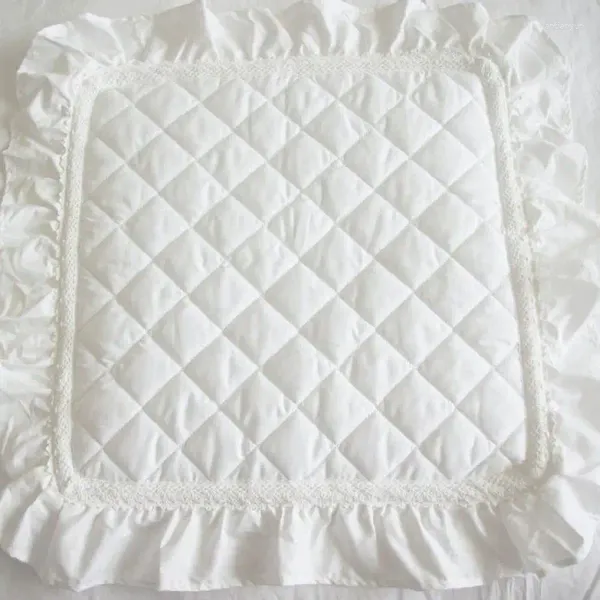Simplicidade de travesseiro Double -laced algodão cadeira de cadeira de tecido respirável arte Four Seasons Moeda simples coreana coreana