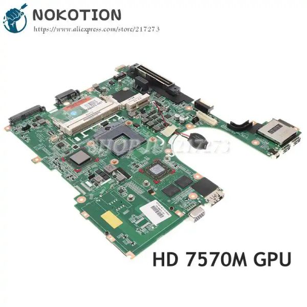 Placa -mãe Nokotion 686975001 Placa -mãe do laptop para HP Elitebook 6570B 8570P Placa principal HM76 DDR3 HD7570M CARTA DE VÍDEO