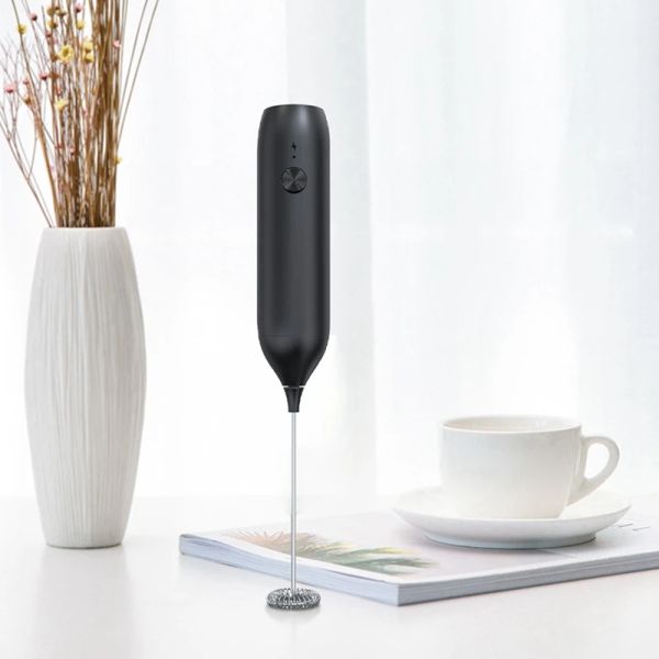 Handheld Electric Milk Frother USB wiederaufladbare Mini -Schaumhersteller -Getränkemixer Whisk Schläger für Kaffee Latte Matcha