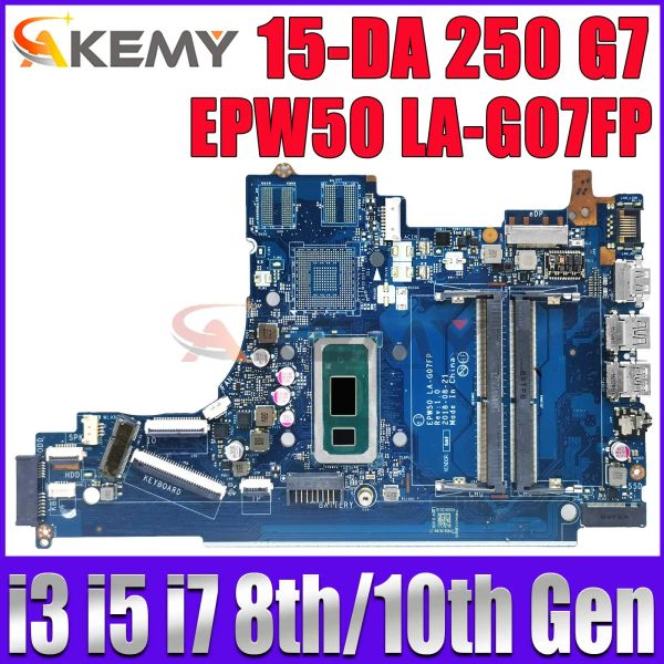 Anakart EPW50 LAG07FP HP Pavilion 15da 250 G7 Dizüstü Bilgisayar I3 I5 I7 CPU L68946601 L35245001 L92841501 Tamamen Test Edildi