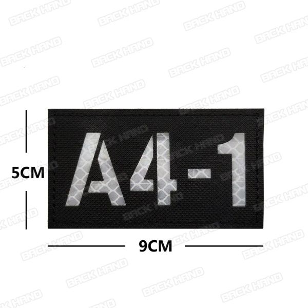 Chiamata Chiamata A4-1 Patch Magic riflettente Banda 1B9 2B9 6B9 Patch di casco tattico militare