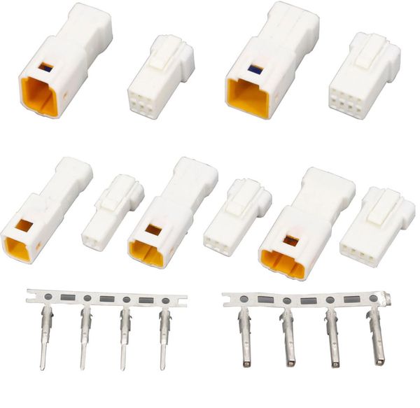 5 SETS JST Typ Automotive Connectors JST02RJWPFVSLE 23468 Pin Wasserdichte Stecker Männlicher und weiblicher Butt Plugs6561095