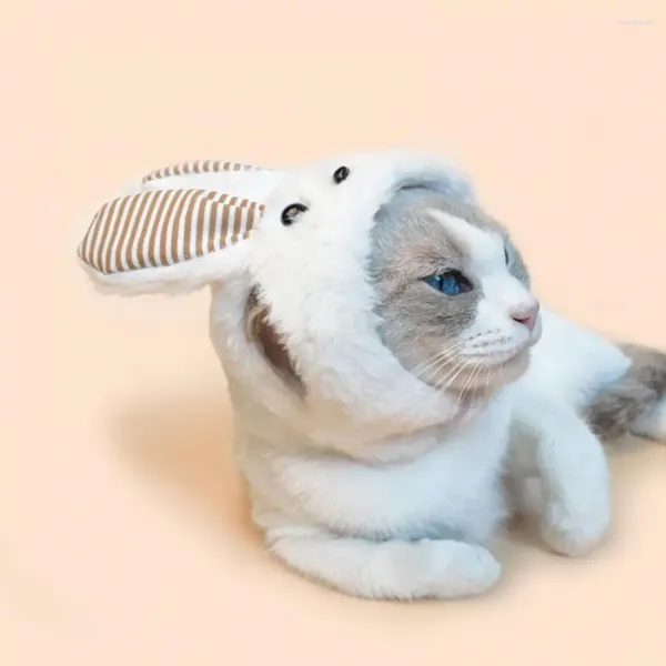 Köpek Giyim Sevimli Kedi Aksesuarları Yumuşak Peluş Kulaklar Evcil Hayvan Şapkası Kediler için Rahat Giyim Aksesuar