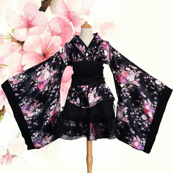 Cospaly Kostüm für Frauen Shigesakura Kimono Maid Outfit reines Landhaus Tanz Outfit Lolita Kleid