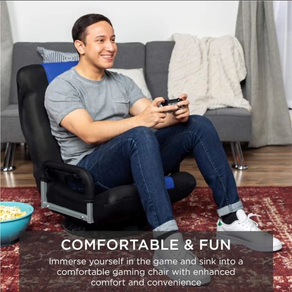 Лучший выбор продуктов Swivel Gaming Chair 360 градусов многофункциональный стул на полу для чтения телевидения, игра в видеоигры с поясничным