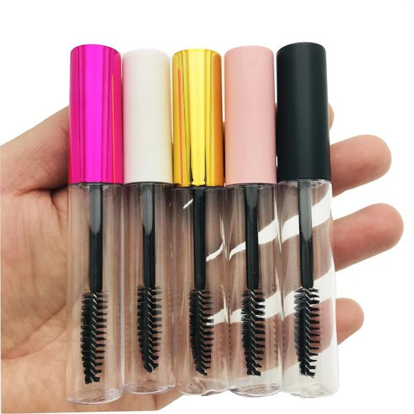 Depolama Şişeleri 10ml Kirpikler Şişeler Şişe Aracı Moda Hint Yağı Diy Eyeliner Paketleme Kozmetik Boş Maskara Konteyner Tüpleri