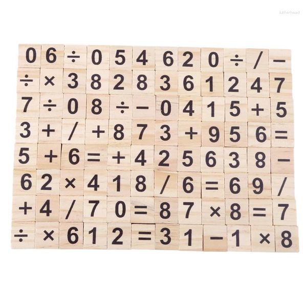 Dekorative Figuren 100pcs Buchstaben Holz Englisch Alphabet Nummer Digtale Verzierungen für Handwerkswörter Kinder Bildungsholzpuzzle Spielzeug