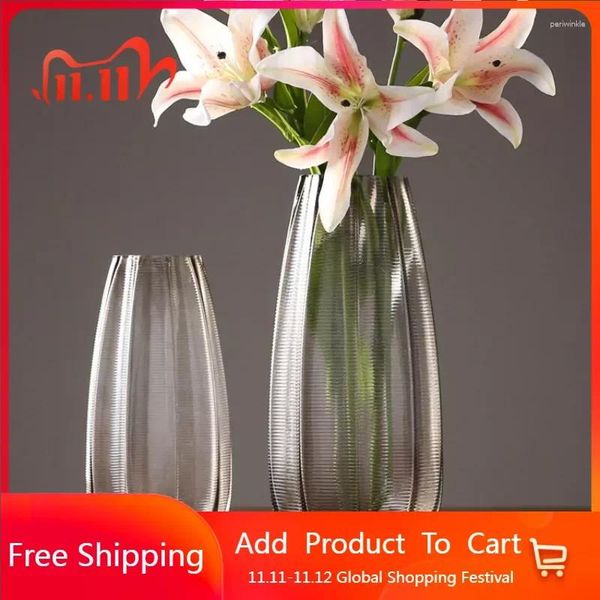 Vasos pequenos flores de flor de flor pequena estilo nórdico quarto de escritório moderno jarron decorativos decorações de casa yn50vs