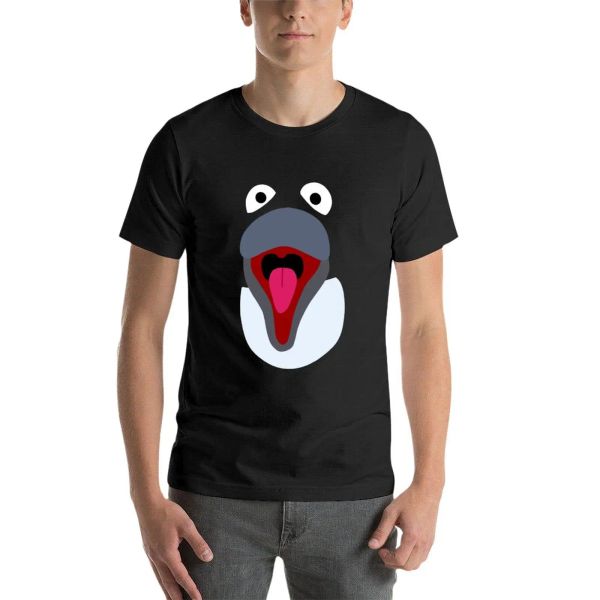 T-shirt di Nuovi pinguini maglietta nera camicia camicie da uomo a camicia