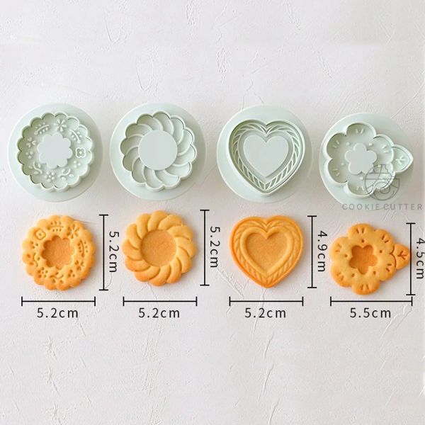 San Pinza per San Pinno Biscuit Stampo 3D Cookie 3D Embossing Mormo Fiore Love Fruit Frutto Siema di torta a forma di animale set di stampo