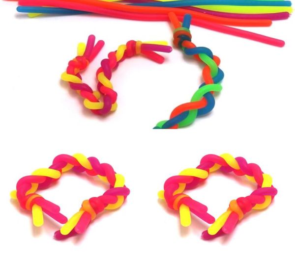 Corda di corde fai -da -da -te giocattoli sensoriali per bambini adulti abilizzati flessibili corde per corda elastica imbracatura neon h222027746747