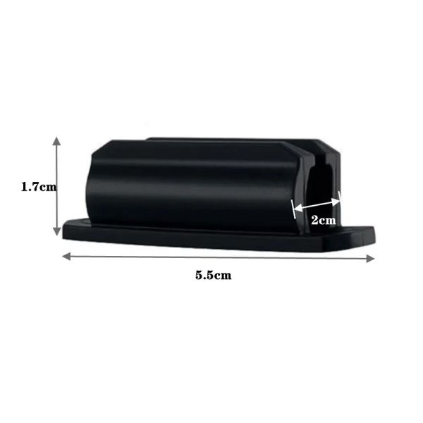 Silicone Pen Holder Desktop Marker caneta esferográfica Pen lápis Clipe de armazenamento de armazenamento anti-perdido anti-queda Organizador de caneta auto-adesiva