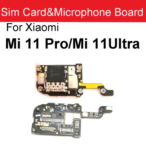 USB Charger Jack Board com Card Phonesim para Xiaomi Mi 11 11t 11x Pro Mi 11 Lite Mi 11 Ultra Mi 11i Charging Dock Board