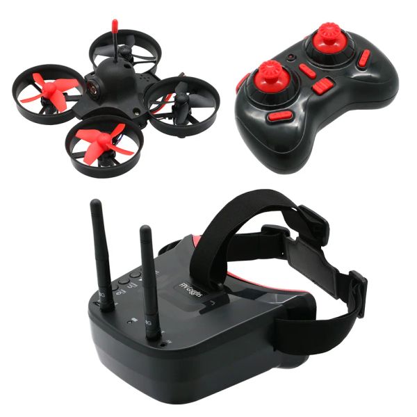 RTF Micro FPV RC Racing Quadcopter Toys W / 5.8G S2 800TVL 40CH fotocamera / 3 pollici LS-VR009 Goggles FPV VR Auricolare Drone