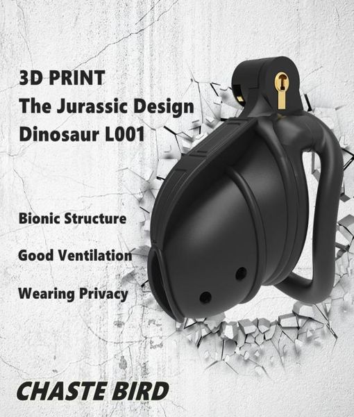 2023 Neues 3D -Druck -Jura -Design atmungsaktivem Schwanz Käfig 2 Arten von Penisringen Geräte Erwachsene Produkte Sex Toys 2 Farbe L0016413004