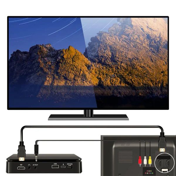 TV CD VCD HD 1080P Video Oyuncuları için DVD Oynatıcı HDMI AV Destekleme USB Girişine Bağlantı, Kulaklık 3.5mm Çıkış LED Dokunmatik Ekran