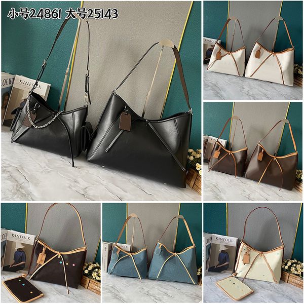 Carryall Designer -Tasche mittelgroße Handtaschen Umhängetasche Frauen Unterarmtasche Leinwand Leder -Einkaufstasche Abnehmbarer Reißverschluss Brieftasche Designer Bogenknoten Dekorieren Sie Buchstabeneinkaufstasche