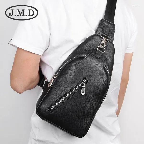 Bag J.M.D di alta qualità in pelle vera sling pacco tastiera mini viaggio per viaggi maschio piccolo traversa