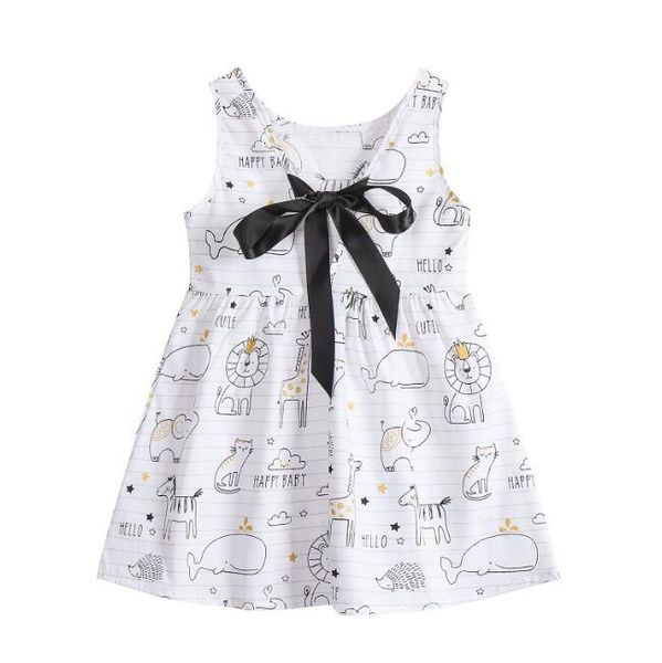 Girl Dress Summer Beach Dresses per bambini vestiti per ragazze 1-7 anni per bambini Birthday Princess Tutu Abito abbigliamento