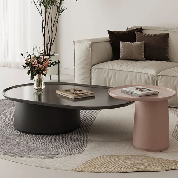 Tray Nordic Side Table Modernes Design rund minimalistische Kaffeetisch Flur Italienische Mesa de Centro de Sala Hausmöbel