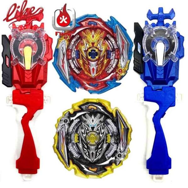 Laike Burst Superking Flame B173 Infinito Aquiles B173 Top Spinning With Lanker Set Toys for Children 2108036221170