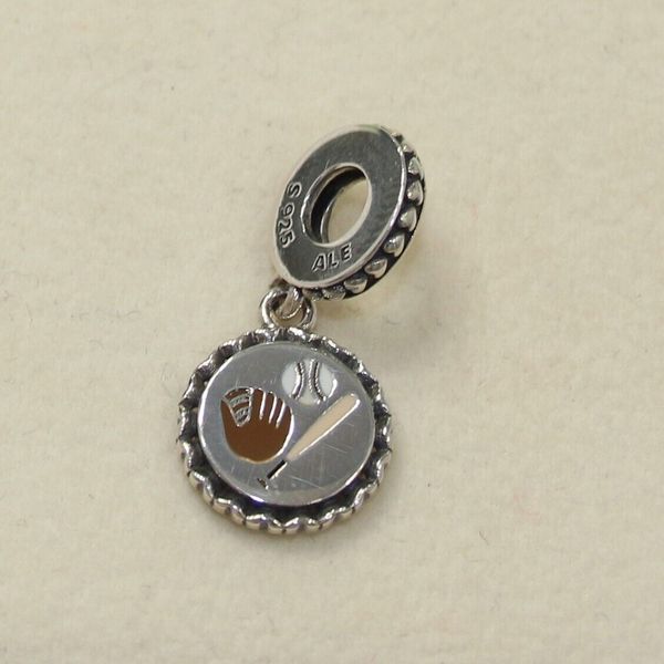 Baseball -Anhänger gemischter Emaille 925 Sterling Silber für Charme Perlen Armband Schmuck Eng792018_17 Fashion Gift Charme