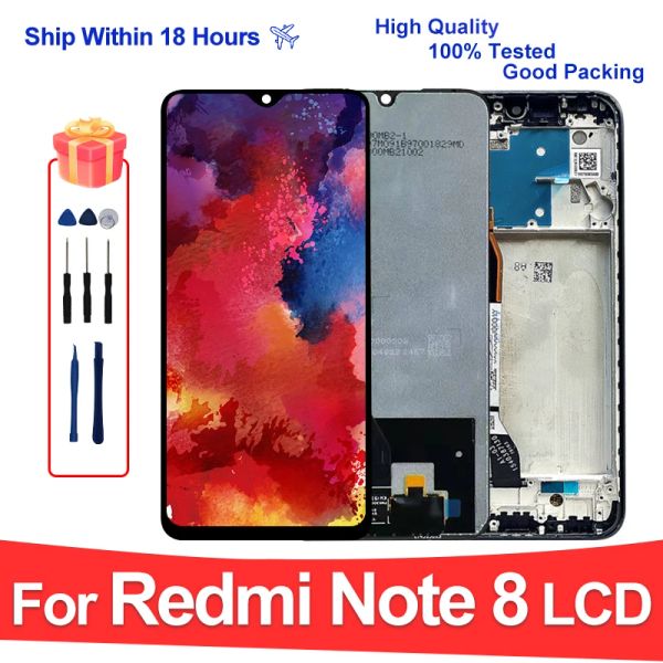 Auswahl für Xiaomi Redmi Anmerkung 8 LCD -Anzeige -Touchsbildschirm für Redmi Note 8 M1908C3JH M1908C3JG LCD -Ersatzteile