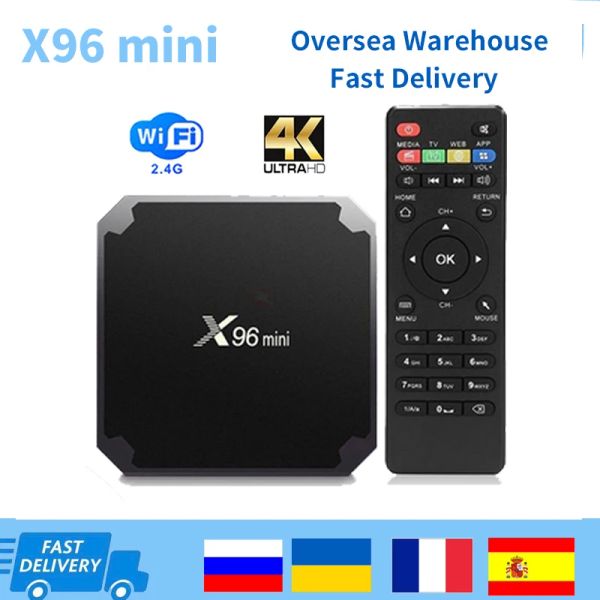 Box X96 Mini Inteligentny Android 9.0 TV -Box Amlogic S905W TVBOX 2GB 16 GB DeKoder 2,4G WiFi HDR 3D 4K ODTWARZACZ Multimedialny Google