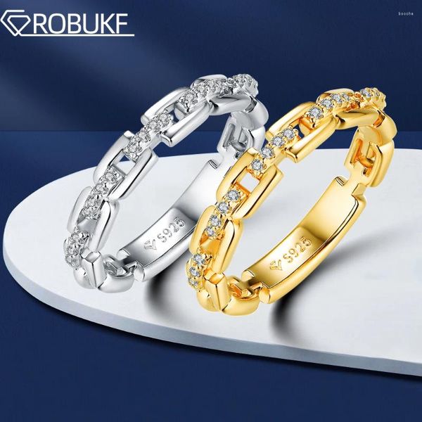 Clusterringe echter Moissanit für Frauen Männer und Farbe VVS1 Diamant 925 Sterling Silber 18k plattiert Roségold Ehering -Schmuck Großhandel Großhandel