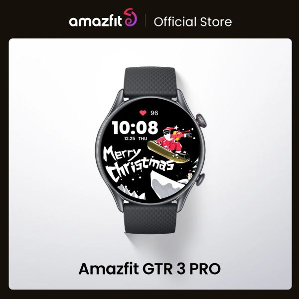 Relógios novos Amazfit GTR 3 Pro GTR3 Pro GTR3 Pro Smartwatch AMOLED Display Zepp OS App 12 dias Bateria Life