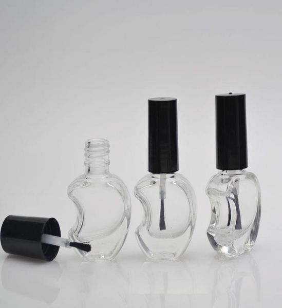 Bottiglia per smalto per chiodo in vetro vuoto da 5 ml10ml con pennellata di vernice in vetro a forma di vetro per laccata per lacca di vernice mini piccoli chiodi Frankening Supp2589196