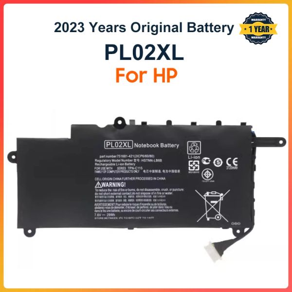 Батареи PL02XL Battery Battery HP Павильон 11 x360 11N010DX 11N000SNX 11N014TU 11N030TU 751681421 HSTNNLB6B HSTDB6B 29WH