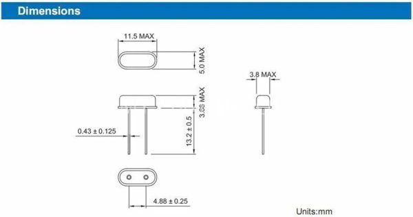 Oscilador de cristal de quartzo passivo HC-49S 8M 8.192 9 9.8304 10 10.24 10.245 10,26 11.0592 11.2896 12.288 13,5 13,56 MHz