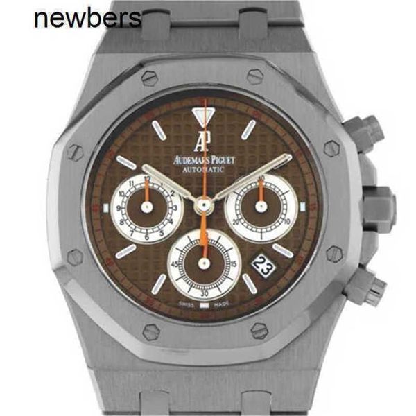 Männer Audempigut Luxus APS Factory Watch Swiss Movement Royal Oak Chronograph 26300st.OO.1110st.08 Brown 39mm Stahl Watchw03s